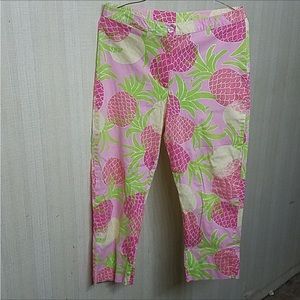 Lilly Pulitzer White Label Pineapple Print Pants Size 10